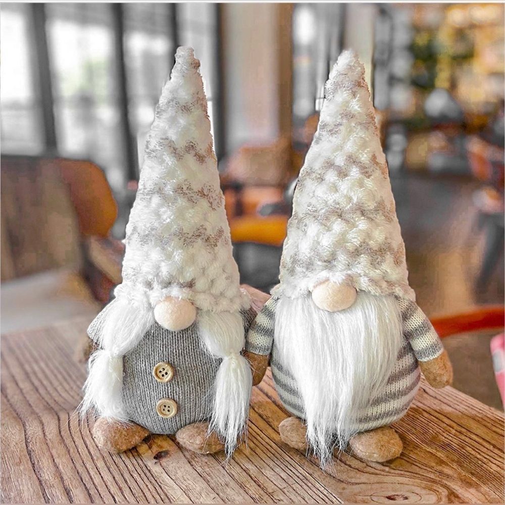 White Christmas Gnomes Decorations